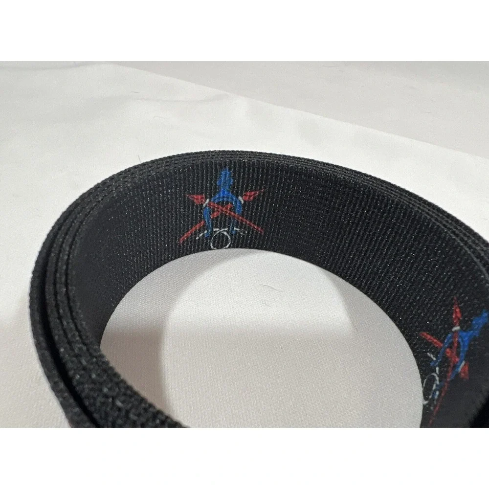Thomas Bates Belt Small Nautical Print Nylon Casual Preppy